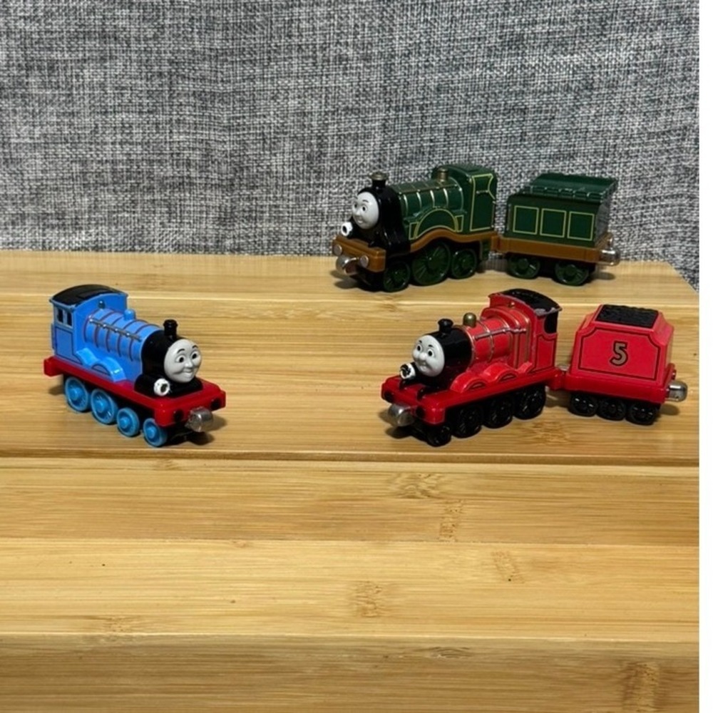Thomas Friends Take Along Edward James Emily Light Up Talking Diecast Train Lot